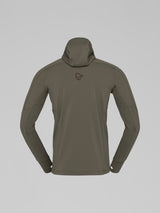 Norrøna Falketind Power Grid Zip Hood (Men's) - Hoody - Hoodie - Hooded - Jacket - Beluga