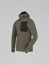 Norrøna Falketind Power Grid Zip Hood (Men's) - Hoody - Hoodie - Hooded - Jacket - Beluga