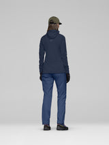 Norrøna Falketind Power Grid Zip Hood (Women's) - Hoodie - Hoody - Hooded - Jacket - Indigo Night - Blue