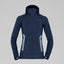 Norrøna Falketind Power Grid Zip Hood (Women's) - Hoodie - Hoody - Hooded - Jacket - Indigo Night - Blue