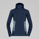 Norrøna Falketind Power Grid Zip Hood (Women's) - Hoodie - Hoody - Hooded - Jacket - Indigo Night - Blue