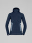 Norrøna Falketind Power Grid Zip Hood (Women's) - Hoodie - Hoody - Hooded - Jacket - Indigo Night - Blue