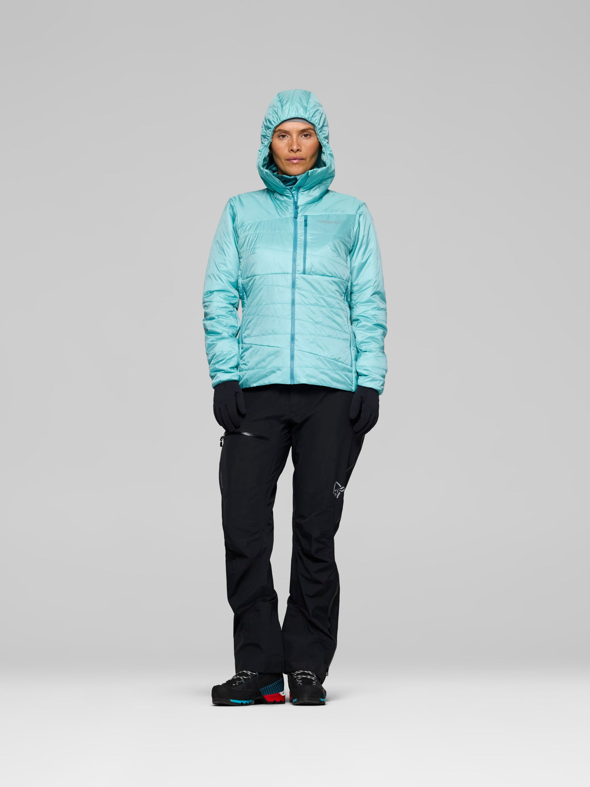 Norrøna Falketind Thermo40 Zip Hood (Women's) - Aqua Haze