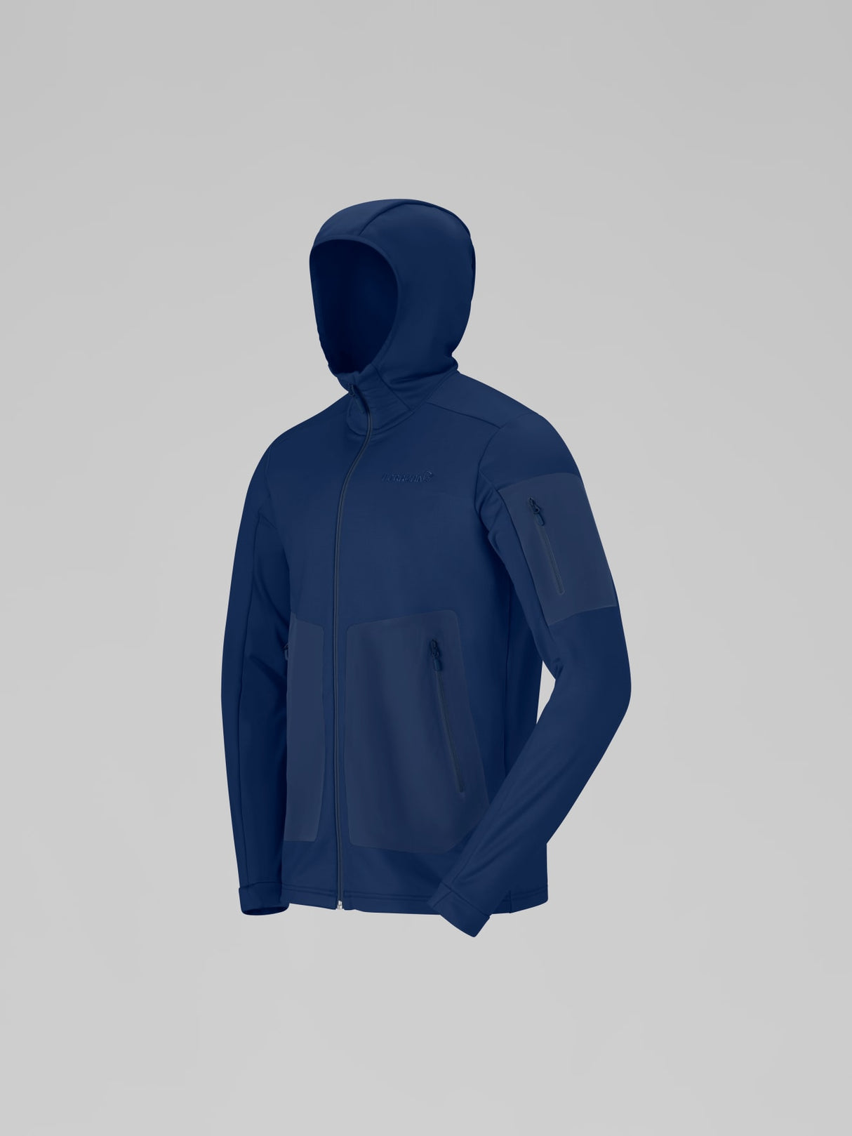 Norrøna Falketind Warm2 Stretch Hood (Men's) - Hoody - Hoodie - Hooded - Jacket - Indigo Night - Blue