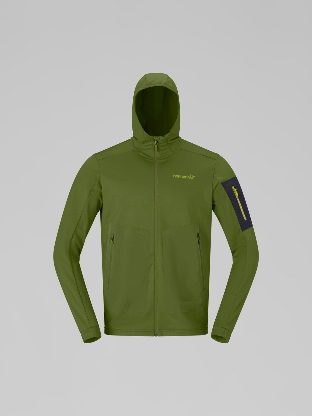 Norrøna Falketind Warm2 Stretch Hood (Men's) - Pesto