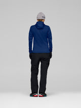 Norrøna Falketind Warm2 Stretch Hood (Women's) - Hoodie - Hoody - Hooded - Jacket - Indigo Night - Blue