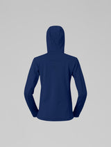 Norrøna Falketind Warm2 Stretch Hood (Women's) - Hoodie - Hoody - Hooded - Jacket - Indigo Night - Blue