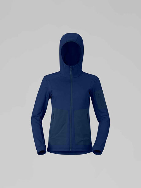 Norrøna Falketind Warm2 Stretch Hood (Women's) - Hoodie - Hoody - Hooded - Jacket - Indigo Night - Blue