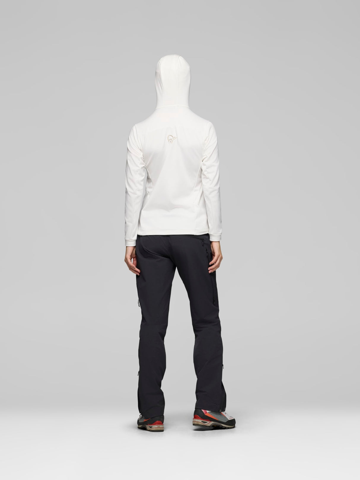 Norrøna Falketind Warm2 Stretch Hood (Women's) - Hoodie - Hoody - Hooded - Jacket - Snow White