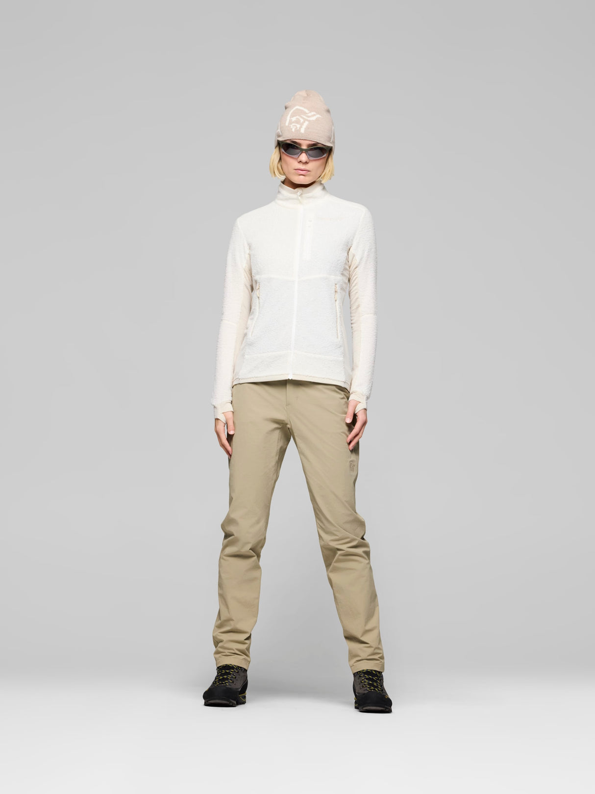 Norrøna Falketind Warm1 Active Jacket (Women's) - Snow White/Oatmeal
