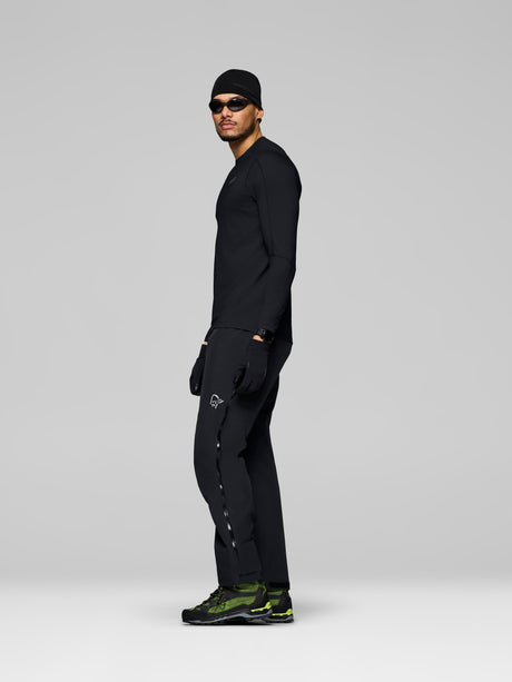 Norrøna Falketind EqualiserUll Long Sleeve (Men's) - Shirt - T-Shirt - Tee Shirt - Caviar - Black