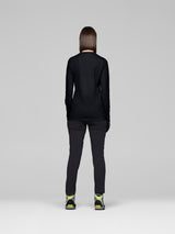 Norrøna Falketind EqualiserUll Long Sleeve (Women's) - T-Shirt - Tee Shirt - Caviar - Black