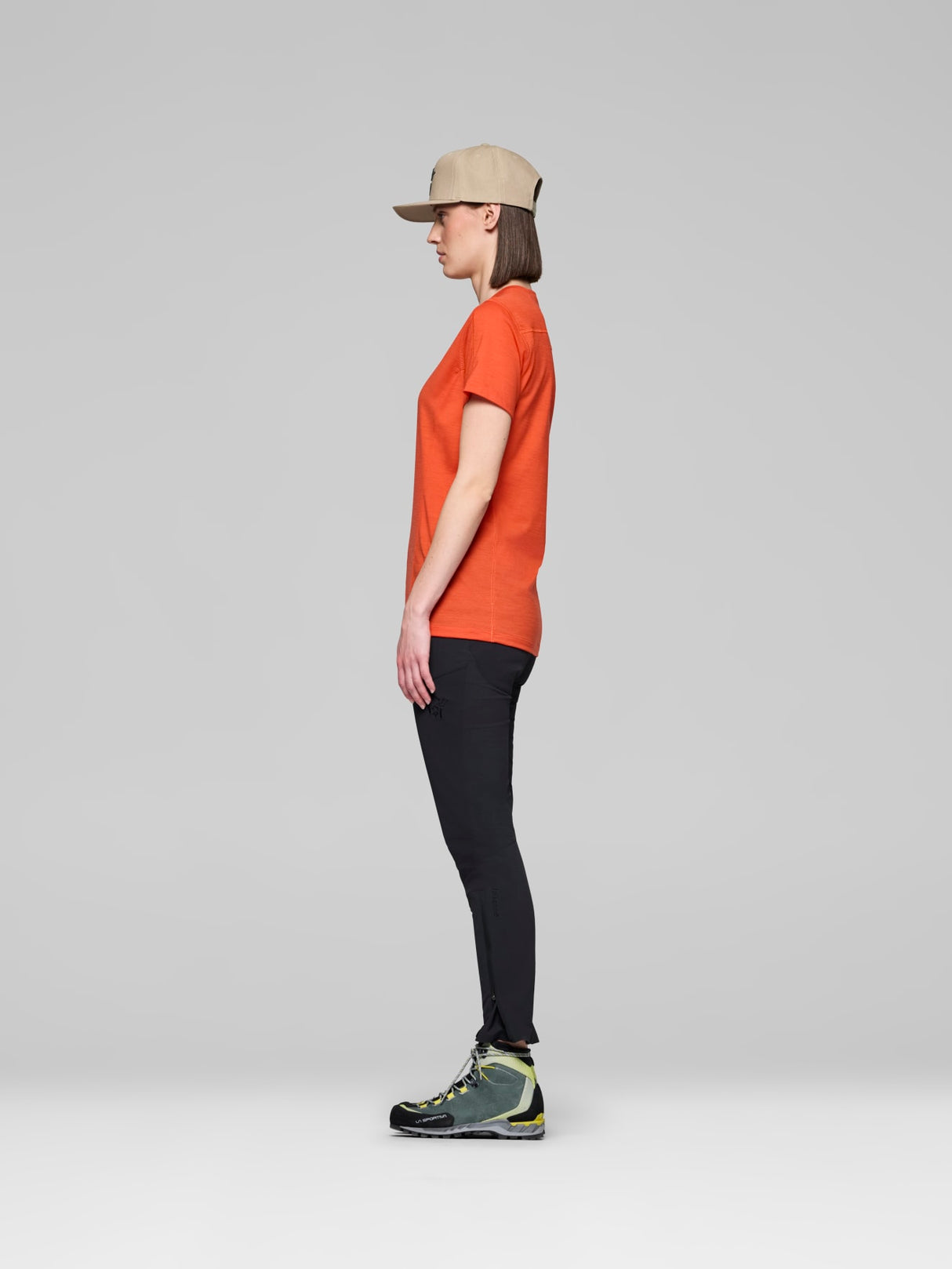 Norrøna Falketind EqualiserUll T-Shirt (Women's) - Tee Shirt - Shirt - Paprika - Orange