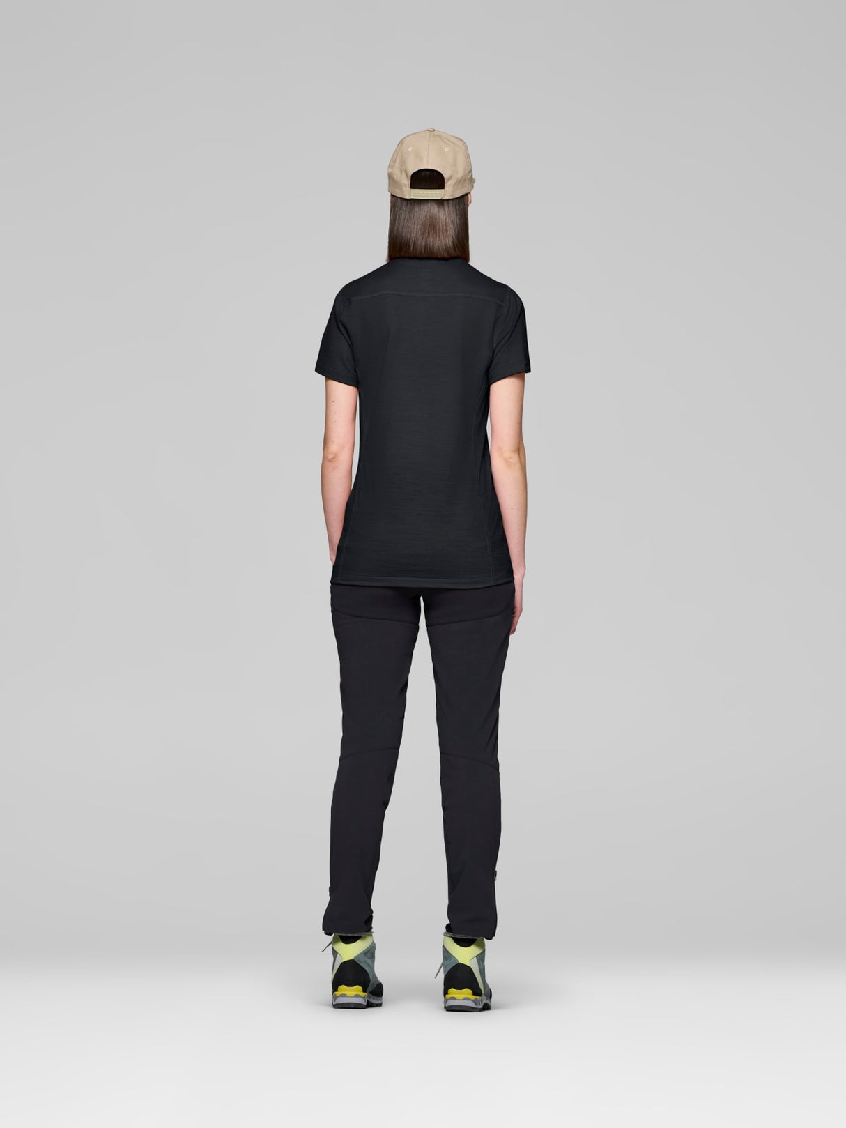 Norrøna Falketind EqualiserUll T-Shirt (Women's) - Tee Shirt - Shirt - Caviar - Black