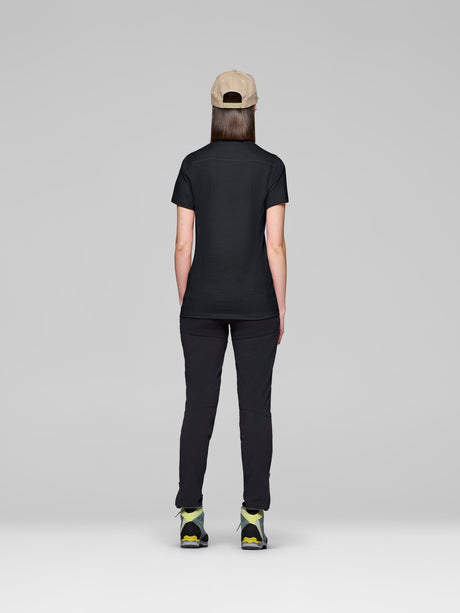 Norrøna Falketind EqualiserUll T-Shirt (Women's) - Tee Shirt - Shirt - Caviar - Black