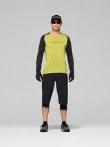 Norrøna Fjørå Equaliser Lightweight Long Sleeve (Men's) - Golden Lime/Caviar Black