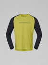 Norrøna Fjørå Equaliser Lightweight Long Sleeve (Men's) - Golden Lime/Caviar Black