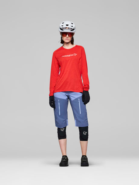 Norrøna Fjørå Equaliser Lightweight Long Sleeve (Women's) - Aura Orange