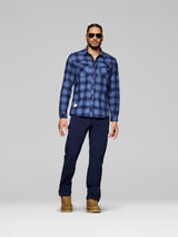 Norrøna Femund Flannel Shirt (Men's) - Navy Blazer