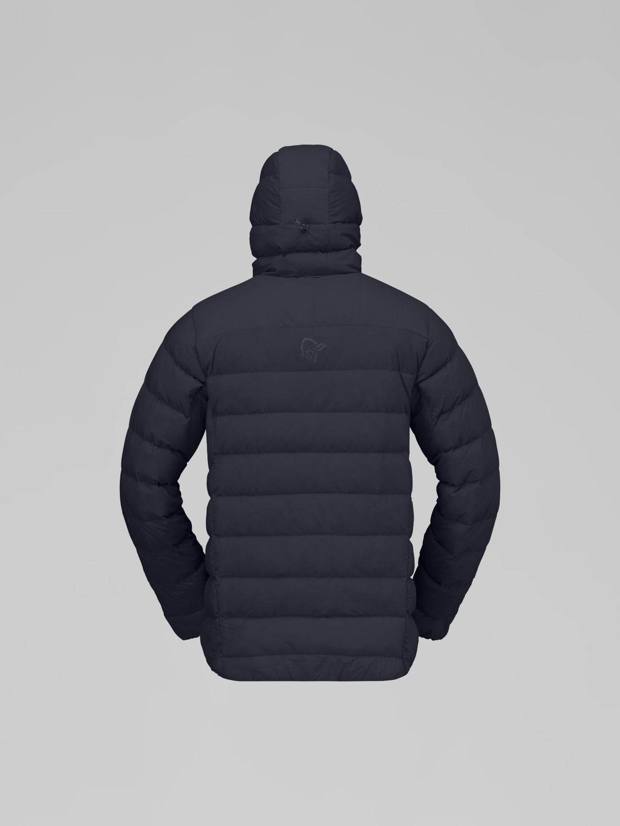 Norrøna Femund Down700 Zip Hood (Men's) - Hooded - Hoody - Hoodie - Jacket - Down - Caviar - Black