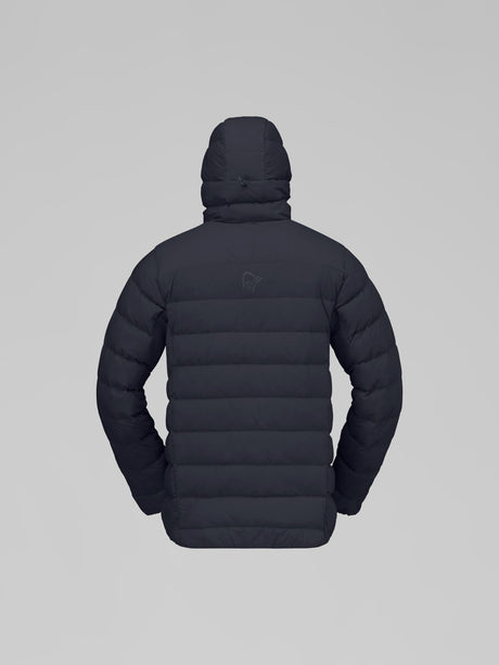 Norrøna Femund Down700 Zip Hood (Men's) - Hooded - Hoody - Hoodie - Jacket - Down - Caviar - Black