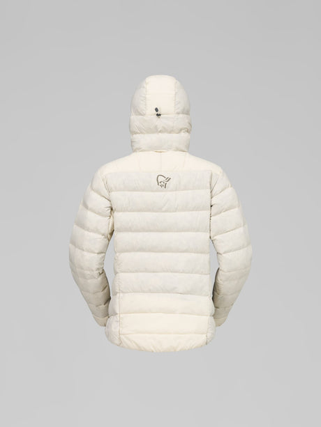 Norrøna Femund Down700 Zip Hood (Women's) - Jacket - Down - Puffer - Oatmeal - White