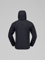 Norrøna Femund Thermo60 Zip Hood (Men's) - Hooded - Hoody - Hoodie - Jacket - Caviar - Black