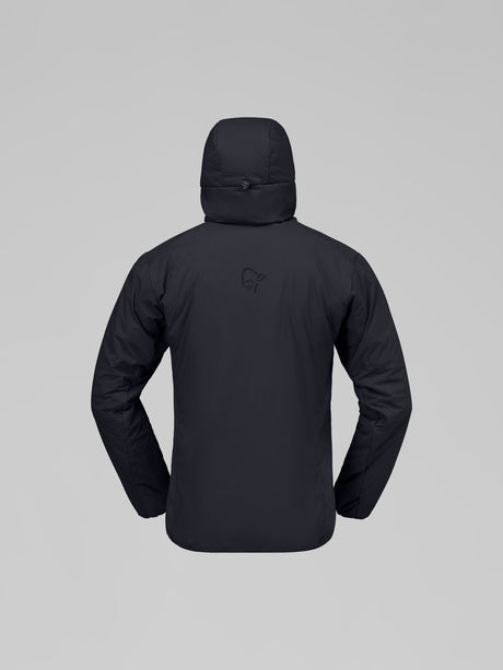 Norrøna Femund Thermo60 Zip Hood (Men's) - Hooded - Hoody - Hoodie - Jacket - Caviar - Black