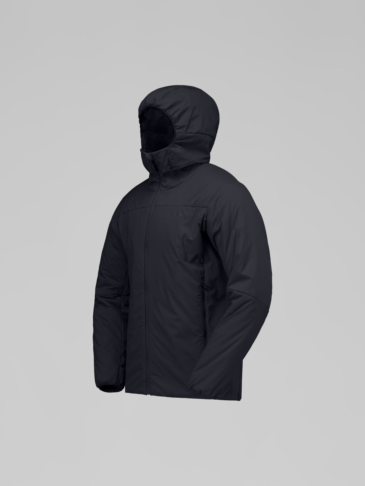 Norrøna Femund Thermo60 Zip Hood (Men's) - Hooded - Hoody - Hoodie - Jacket - Caviar - Black