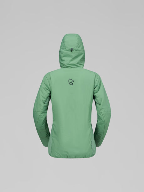 Norrøna Femund Thermo60 Zip Hood (Women's) - Hooded - Hoody - Hoodie - Jacket - Dark Ivy - Green
