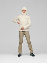 Norrøna Femund Thermo60 Zip Hood (Women's) - Hooded - Hoody - Hoodie - Jacket - Oatmeal - White