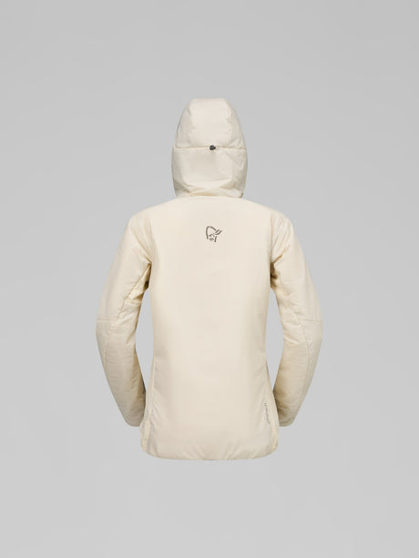 Norrøna Femund Thermo60 Zip Hood (Women's) - Hooded - Hoody - Hoodie - Jacket - Oatmeal - White