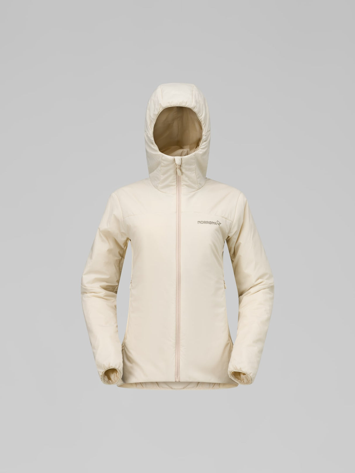 Norrøna Femund Thermo60 Zip Hood (Women's) - Hooded - Hoody - Hoodie - Jacket - Oatmeal - White