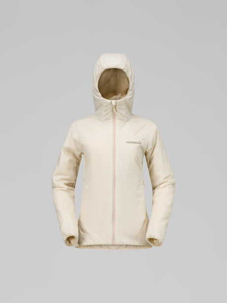 Norrøna Femund Thermo60 Zip Hood (Women's) - Hooded - Hoody - Hoodie - Jacket - Oatmeal - White