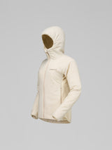 Norrøna Femund Thermo60 Zip Hood (Women's) - Hooded - Hoody - Hoodie - Jacket - Oatmeal - White
