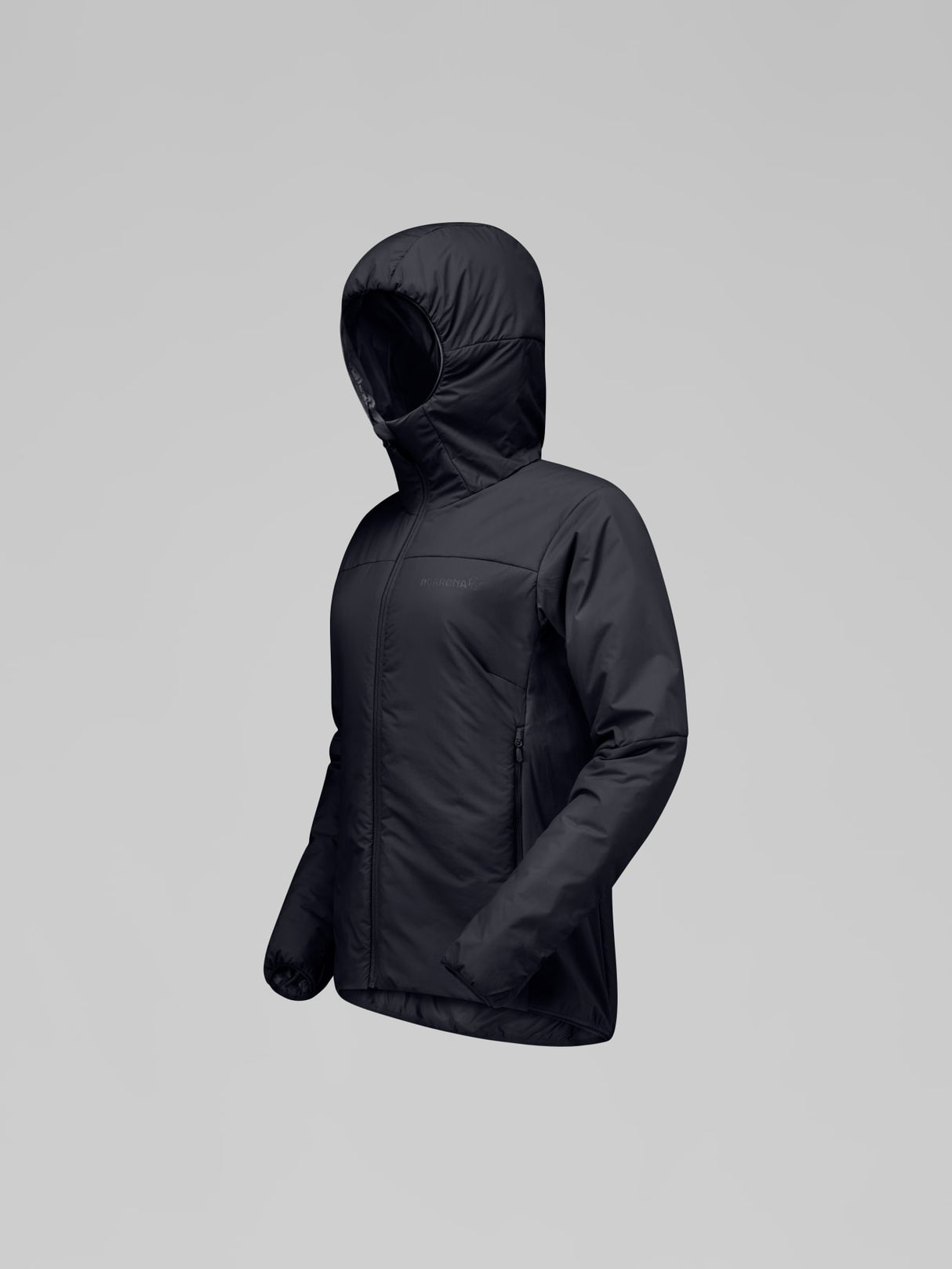 Norrøna Femund Thermo60 Zip Hood (Women's) - Hooded - Hoody - Hoodie - Jacket - Caviar - Black