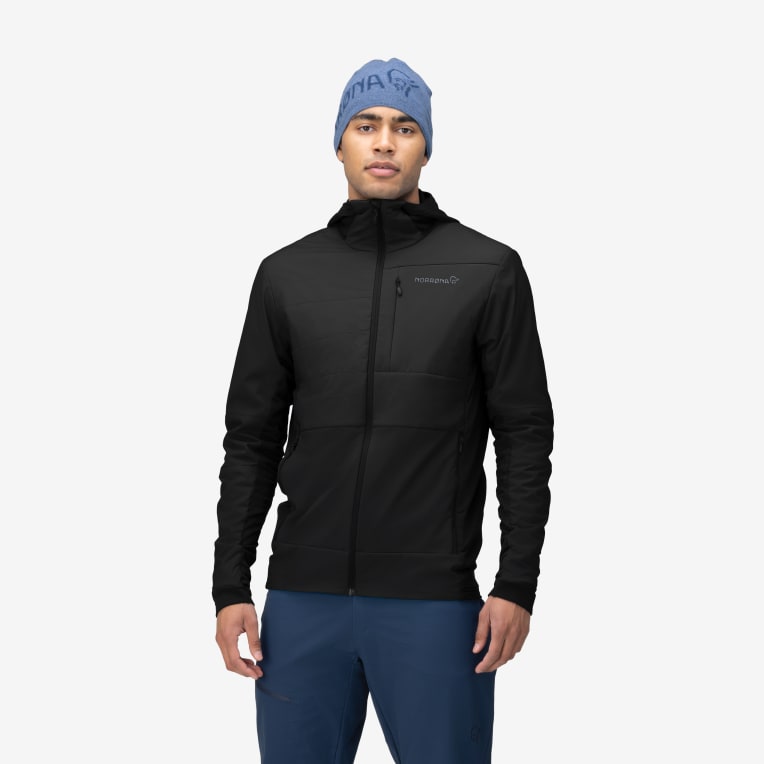 Norrona Falketind Alpha90 Insulated Zip-Hood (Men's) - Caviar - Find Your Feet Australia Hobart Launceston Tasmania
