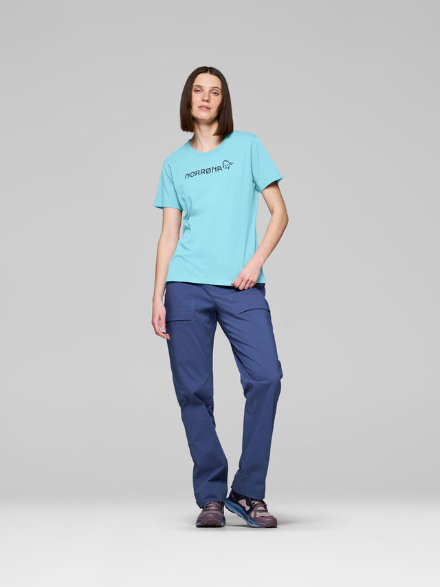 Norrøna /29 Cotton Viking T-Shirt (Women's) - Aqua Haze