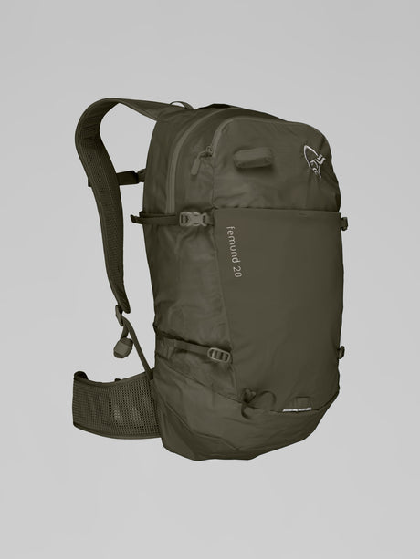 Norrøna Femund Econyl70 20L Pack - Day Pack - Backpack - Olive Night - Olive Green