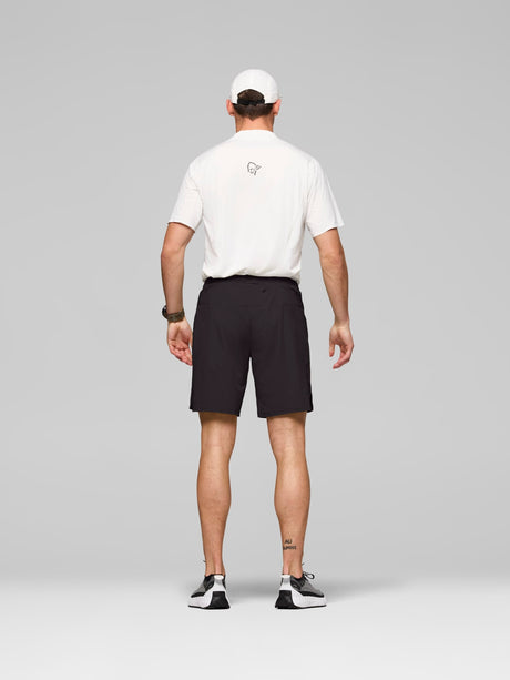 Norrøna Senja Flex1 9" Shorts (Men's) - Caviar - Black
