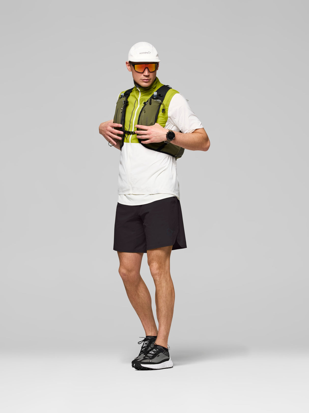 Norrøna Senja Flex1 9" Shorts (Men's) - Caviar - Black