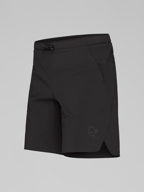 Norrøna Senja Flex1 9" Shorts (Men's) - Caviar - Black