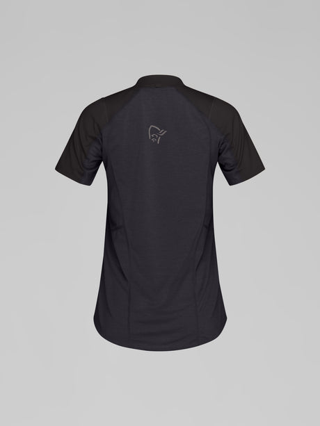 Norrøna Senja Equaliser Lightweight T-Shirt (Women's) - Tee Shirt - Caviar - Black