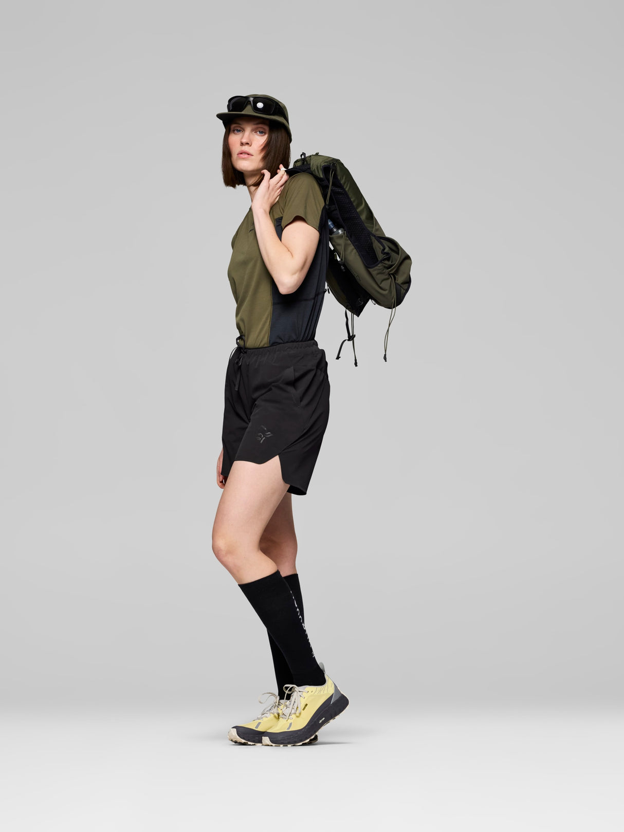 Norrøna Senja Flex1 8" Shorts (Women's) - Caviar - Black