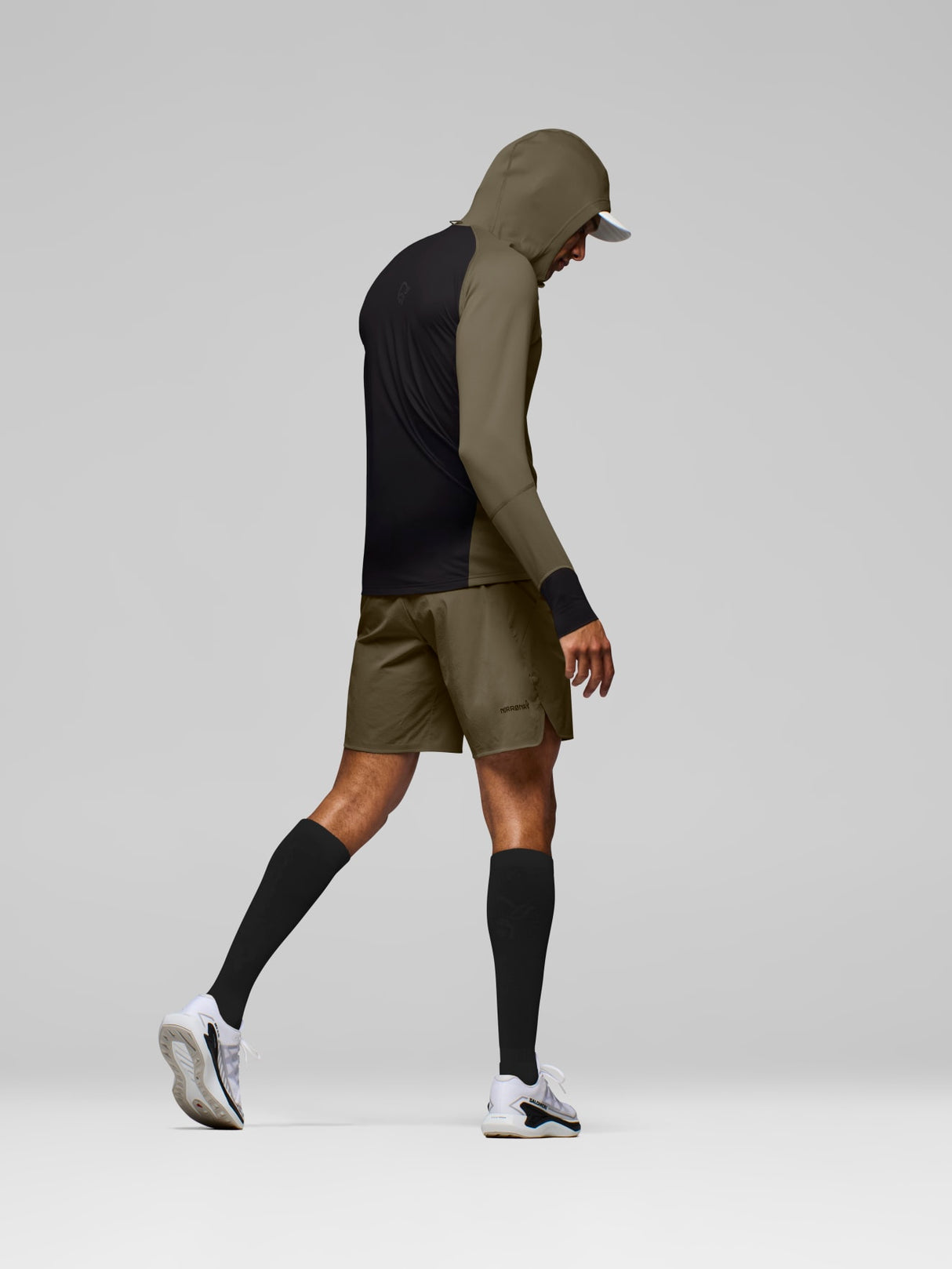 Norrøna Senja Warm1 Hood (Men's) - Hooded - Hoody - Hoodie - Pullover - Sweater - Jumper - Olive Night - Olive Green