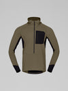 Norrøna Senja Warm1 Hood (Men's) - Hooded - Hoody - Hoodie - Pullover - Sweater - Jumper - Olive Night - Olive Green