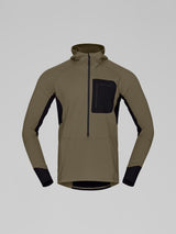 Norrøna Senja Warm1 Hood (Men's) - Hooded - Hoody - Hoodie - Pullover - Sweater - Jumper - Olive Night - Olive Green