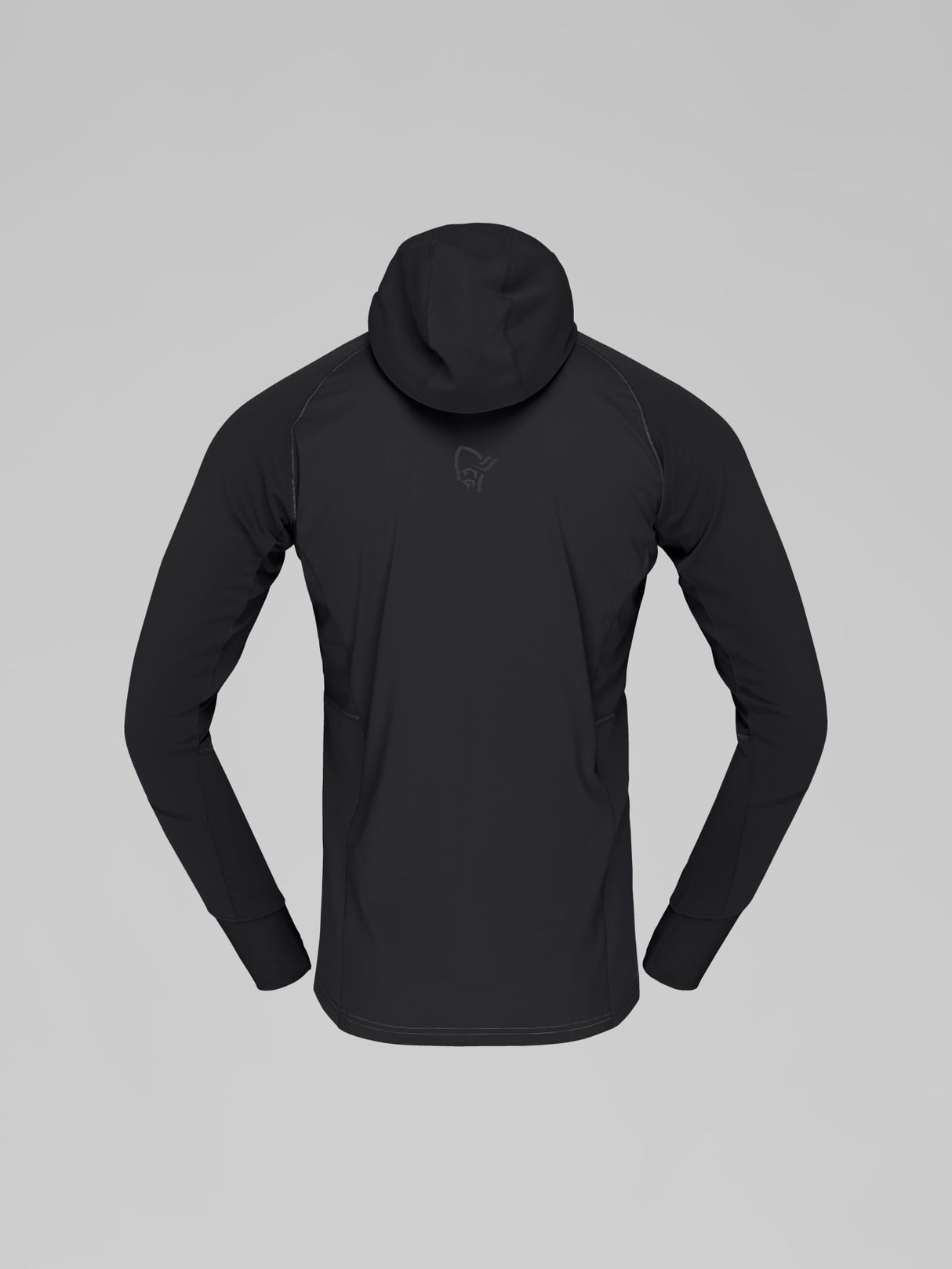 Norrøna Senja Warm1 Hood (Men's) - Hooded - Hoody - Hoodie - Pullover - Sweater - Jumper - Caviar - Black