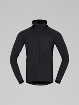 Norrøna Senja Warm1 Hood (Men's) - Hooded - Hoody - Hoodie - Pullover - Sweater - Jumper - Caviar - Black