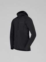Norrøna Senja Warm1 Hood (Men's) - Hooded - Hoody - Hoodie - Pullover - Sweater - Jumper - Caviar - Black